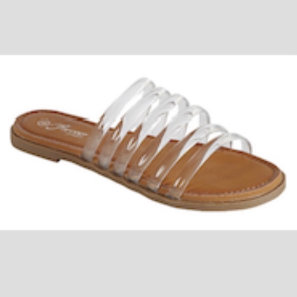 strappy jelly sandals